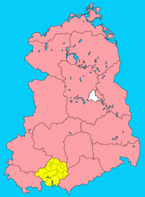 Округ Гера на карте