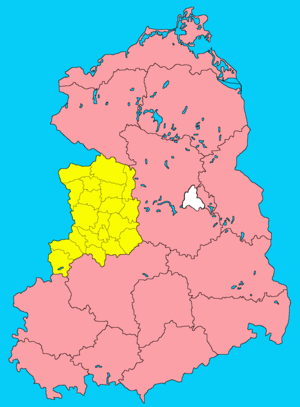 Округ Магдебург на карте