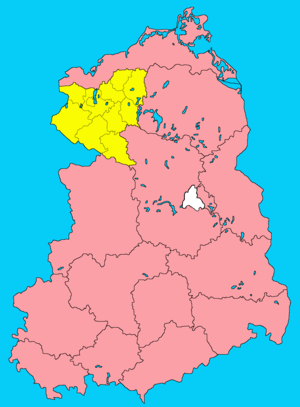 Округ Шверин на карте