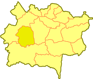 Абайский район на карте