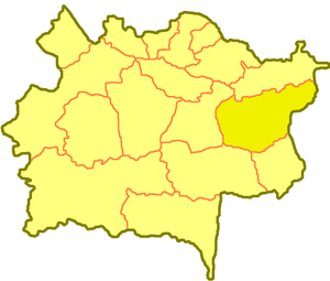 Курчумский район на карте