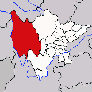 Ганьцзы-Тибетский автономный округ на карте