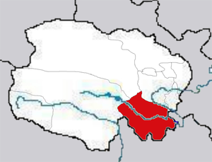Голо-Тибетский автономный округ на карте