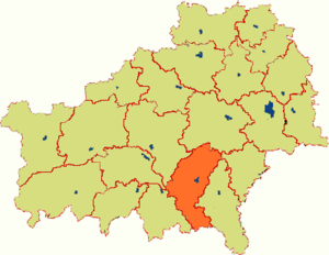 Хойникский район на карте