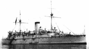 Крейсер «Нанива» в 1898 году