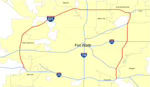 Interstate 820 map (Texas).svg