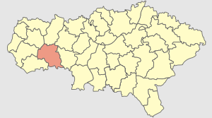 Калининский муниципальный район на карте
