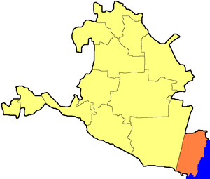 Лаганский муниципальный район на карте