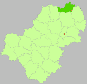 Боровский район на карте