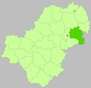 Ферзиковский район на карте