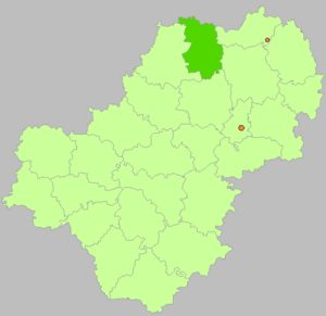 Медынский район на карте