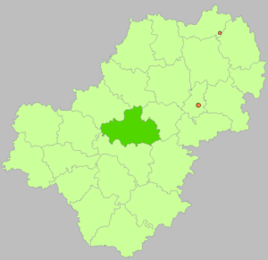 Мещовский район на карте