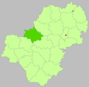 Мосальский район на карте