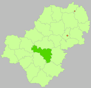 Сухиничский район на карте