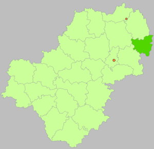 Тарусский район на карте