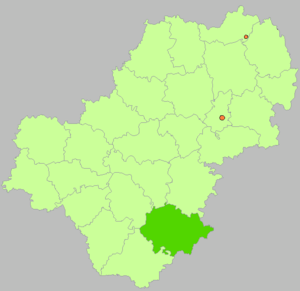 Ульяновский район на карте