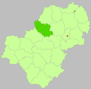 Юхновский район на карте