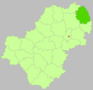 Жуковский район на карте