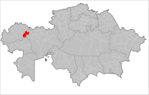 Каратобинский район на карте