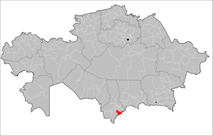 Казыгуртский район на карте