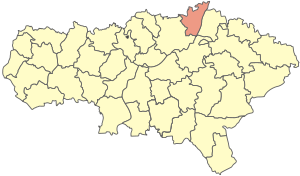 Хвалынский муниципальный район на карте