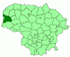 Клайпедский район на карте