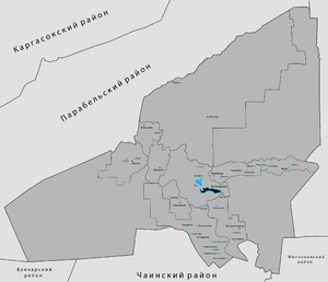 Колпашевский район, карта