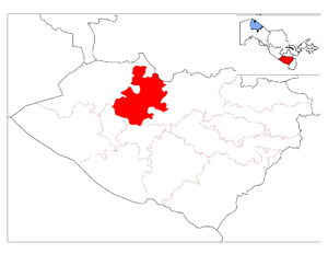 Касанский район на карте