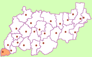 Город Нерехта и Нерехтский район на карте