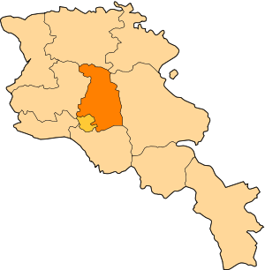 Котайкская область на карте