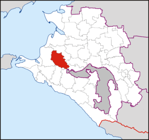 Красноармейский муниципальный район на карте