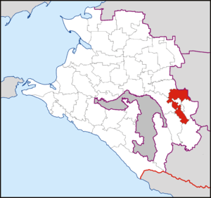 Новокубанский муниципальный район на карте