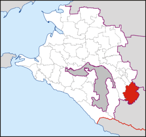 Отрадненский муниципальный район на карте