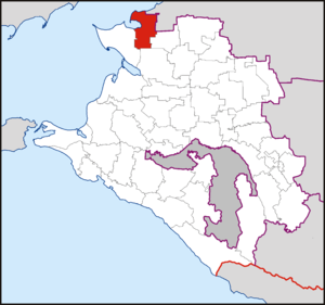 Щербиновский муниципальный район на карте