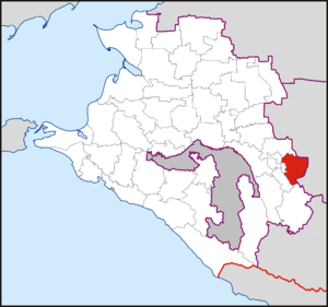 Успенский муниципальный район на карте