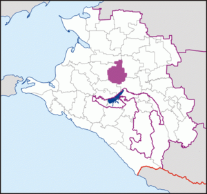 Кореновский муниципальный район на карте