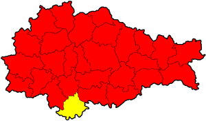 Беловский район на карте
