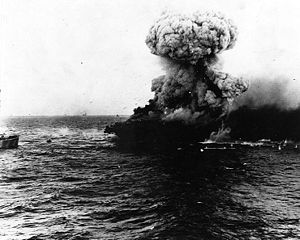 Large explosion aboard USS Lexington (CV-2), 8 may 1942.jpg