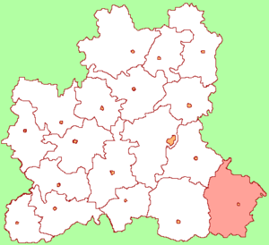 Добринский район на карте