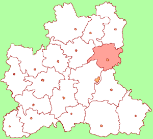 Добровский район на карте
