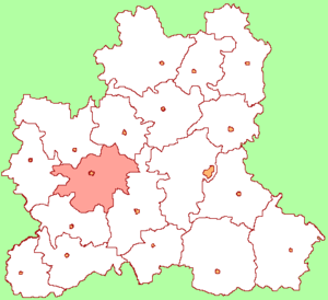 Елецкий район на карте