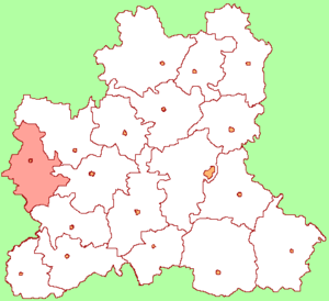 Измалковский район на карте