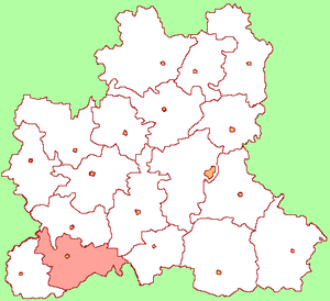 Тербунский район на карте