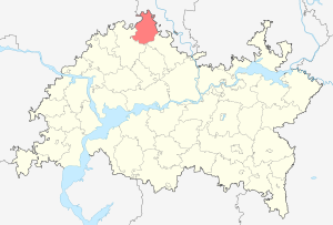Балтасинский район на карте