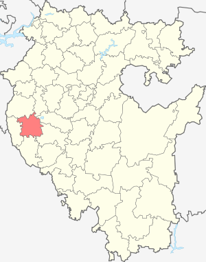 Белебеевский муниципальный район на карте