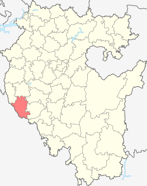 Бижбулякский муниципальный район на карте