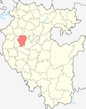 Благоварский муниципальный район на карте