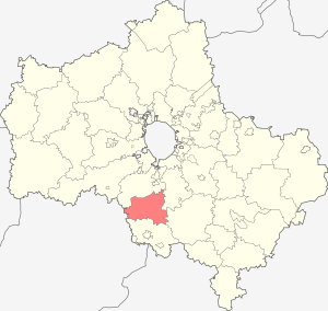 Чеховский район на карте