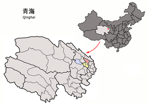 Датун-Хуэй-Туский автономный уезд, карта