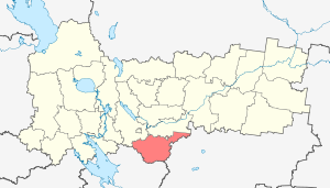 Грязовецкий район на карте
